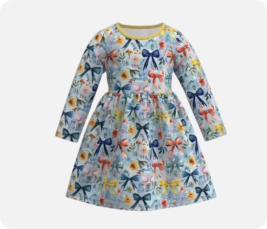 5.26y custom  baby girls dress  moq 5