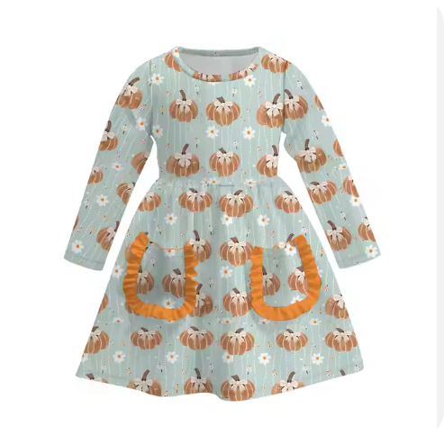 5.26y custom  baby girls dress  moq 5