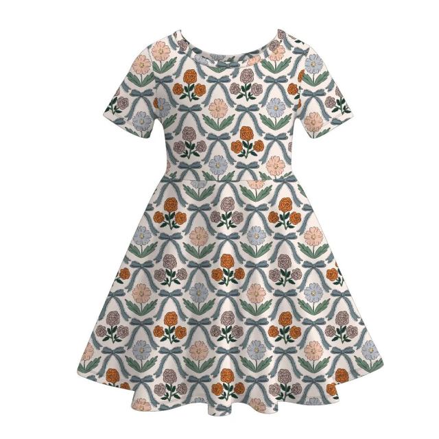 6.12y custom  baby girls dress  moq 5