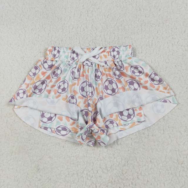 SS0582 6.23y Football leopard print shorts