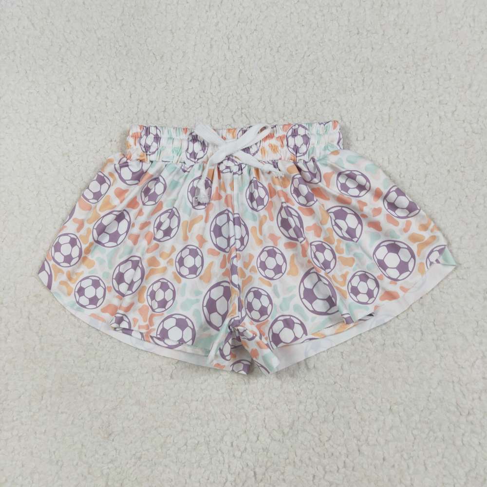SS0582 6.23y Football leopard print shorts