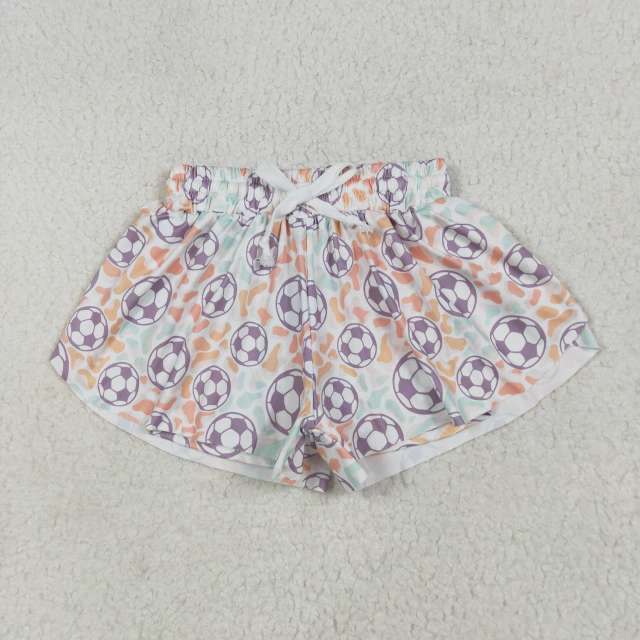 SS0582 6.23y Football leopard print shorts