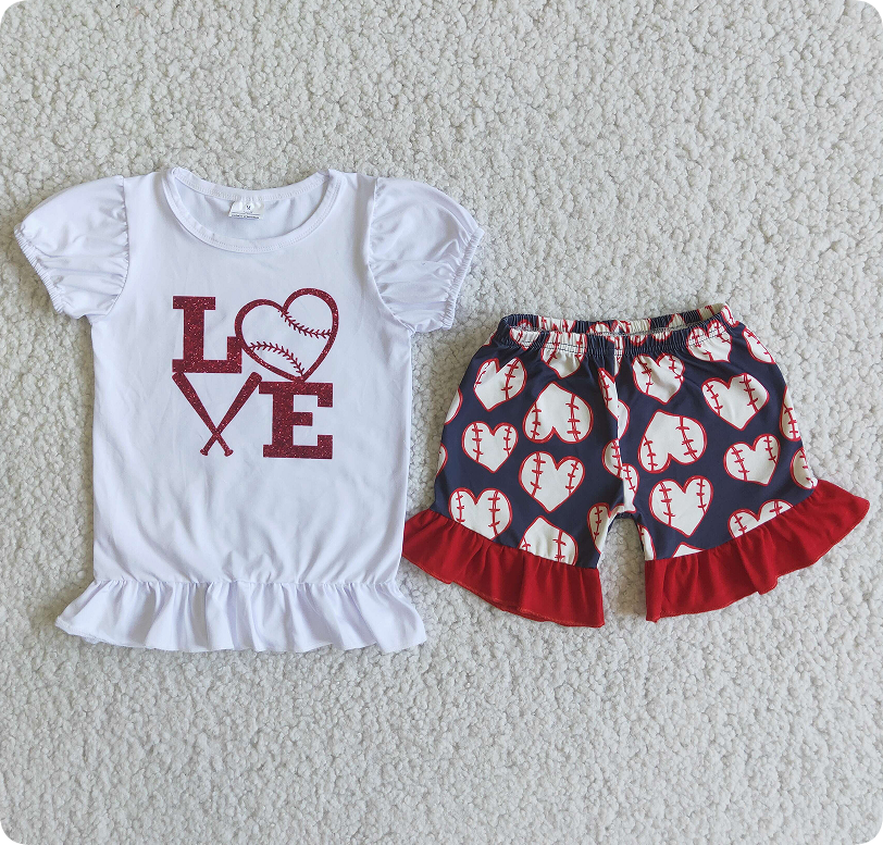 E3-1 7.26y Heart Baseball Set