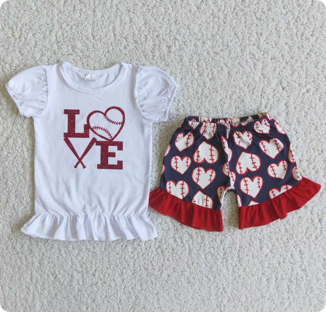 E3-1 7.26y Heart Baseball Set