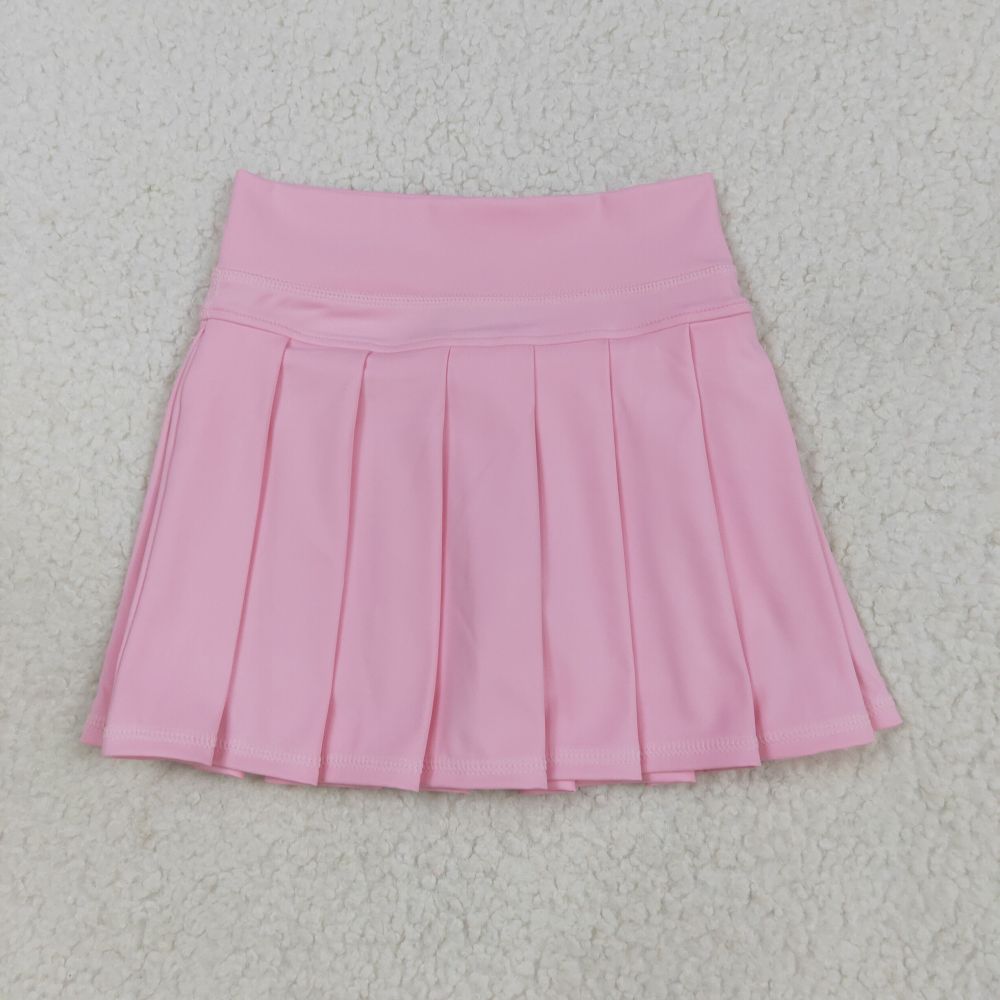 7.29y  GLK0088 Solid light pink yoga skirt