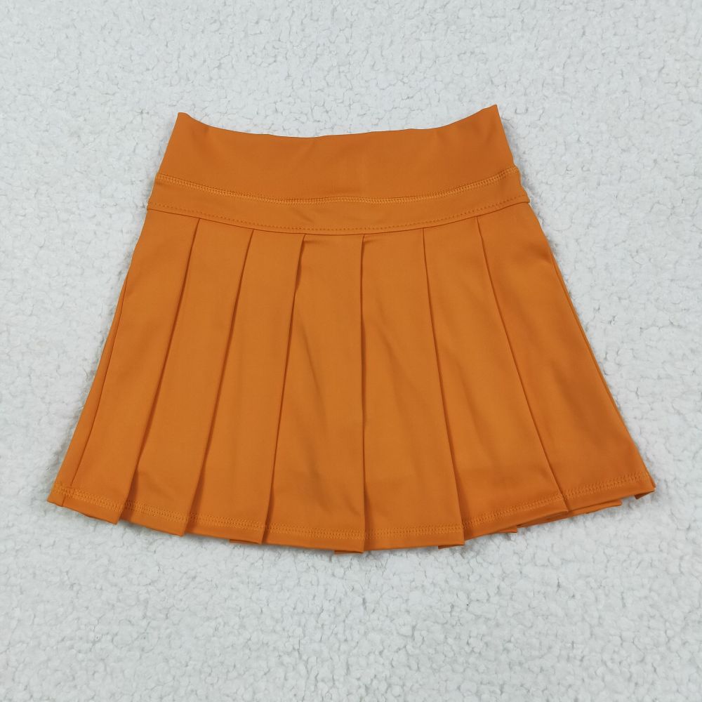 7.29y  GLK0109  Solid yellow and orange yoga skirt