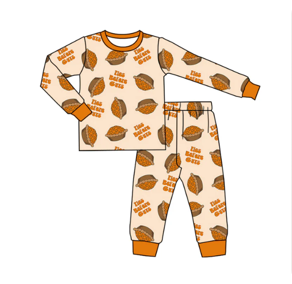 7.30y (moq 5)Baby Boys Long Sleeves Pies Before Guys Plaid Top Pants Pajamas Set