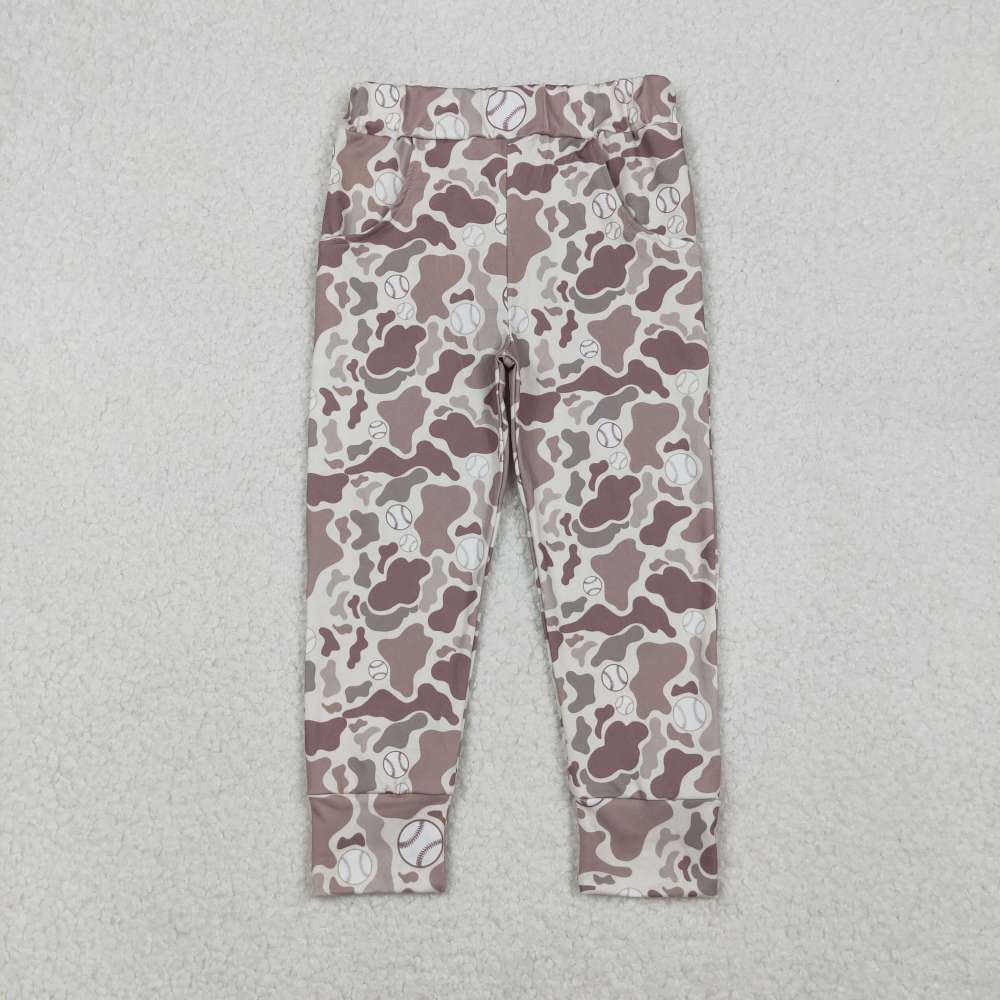 P0875  10.23y Baseball brown camouflage pants
