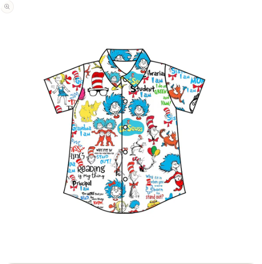 10.23y Baby Boys Mr Reading Button Shirts Top Preorder