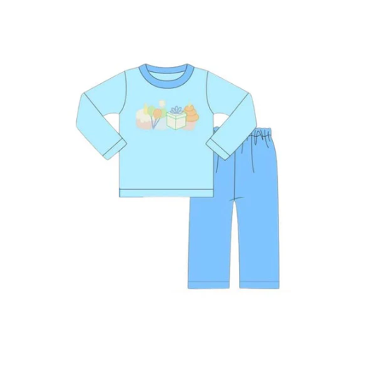 10.24y Baby Boys Happy Birthday Top Pants Clothes Sets Preorder