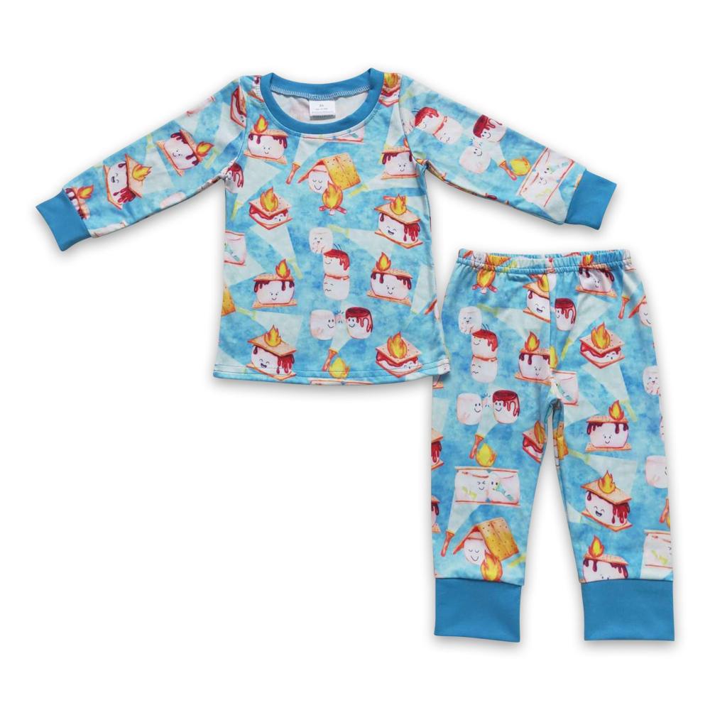 BLP0300 11.17y blue long-sleeved and long-legged flashlight suit