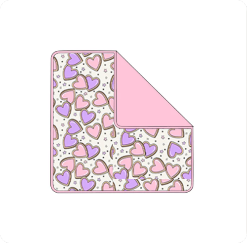 X12.3 Baby Kids Valentines Hearts Polka Dots Blankets Preorder