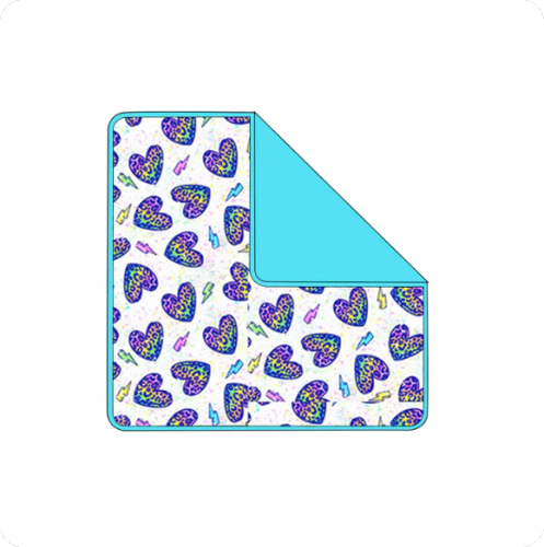 X12.3 Baby Kids Valentines Leopard Hearts Lightnings Blankets Preorder