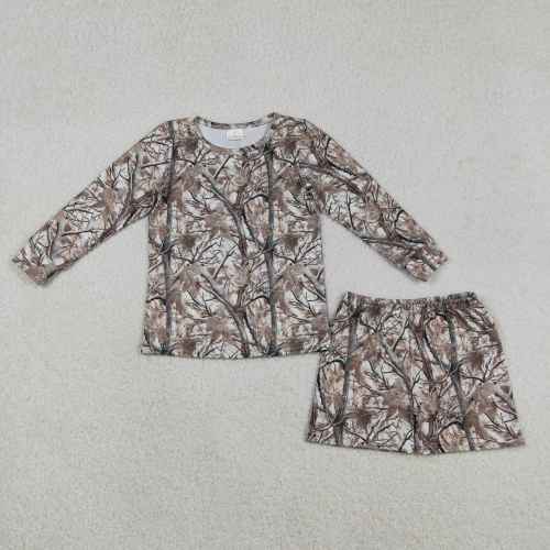 GLS0063 Boy long sleeve dry leaves branch hunting set