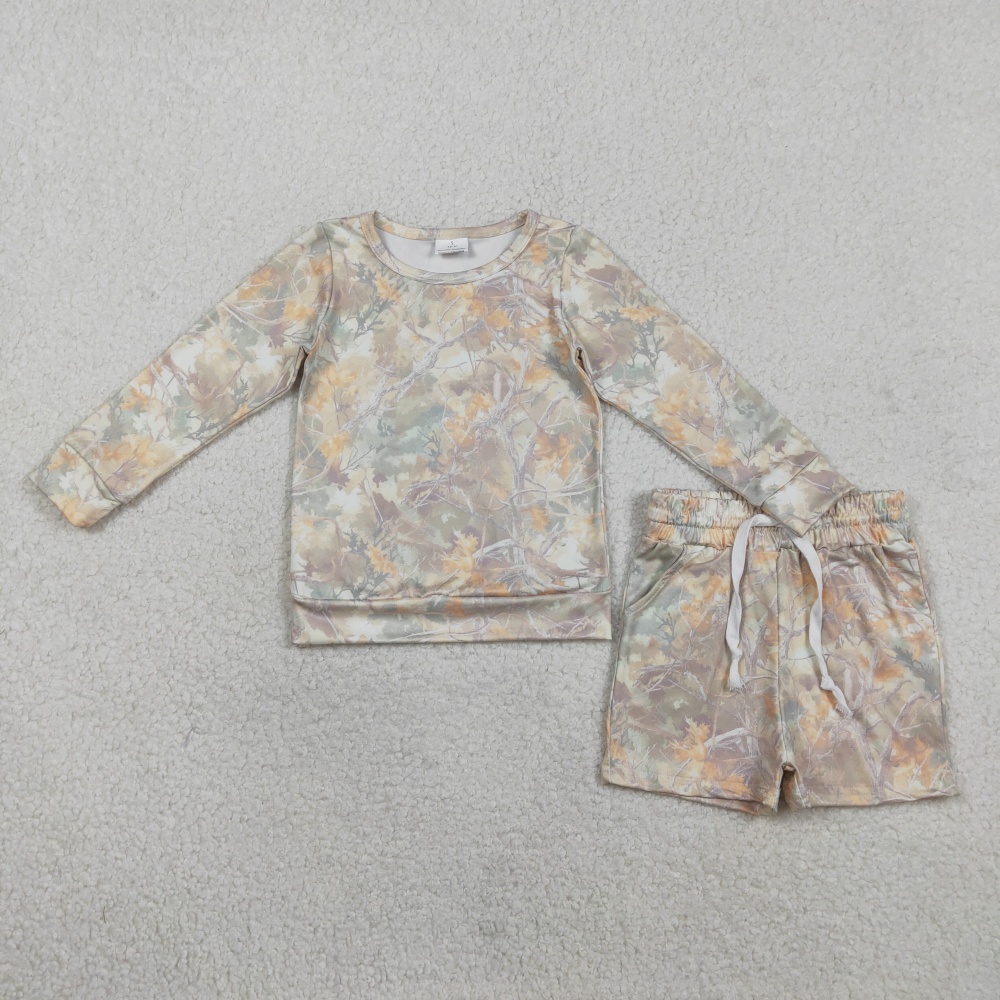 GLS0058 Branches and leaves long sleeve Girl outfits