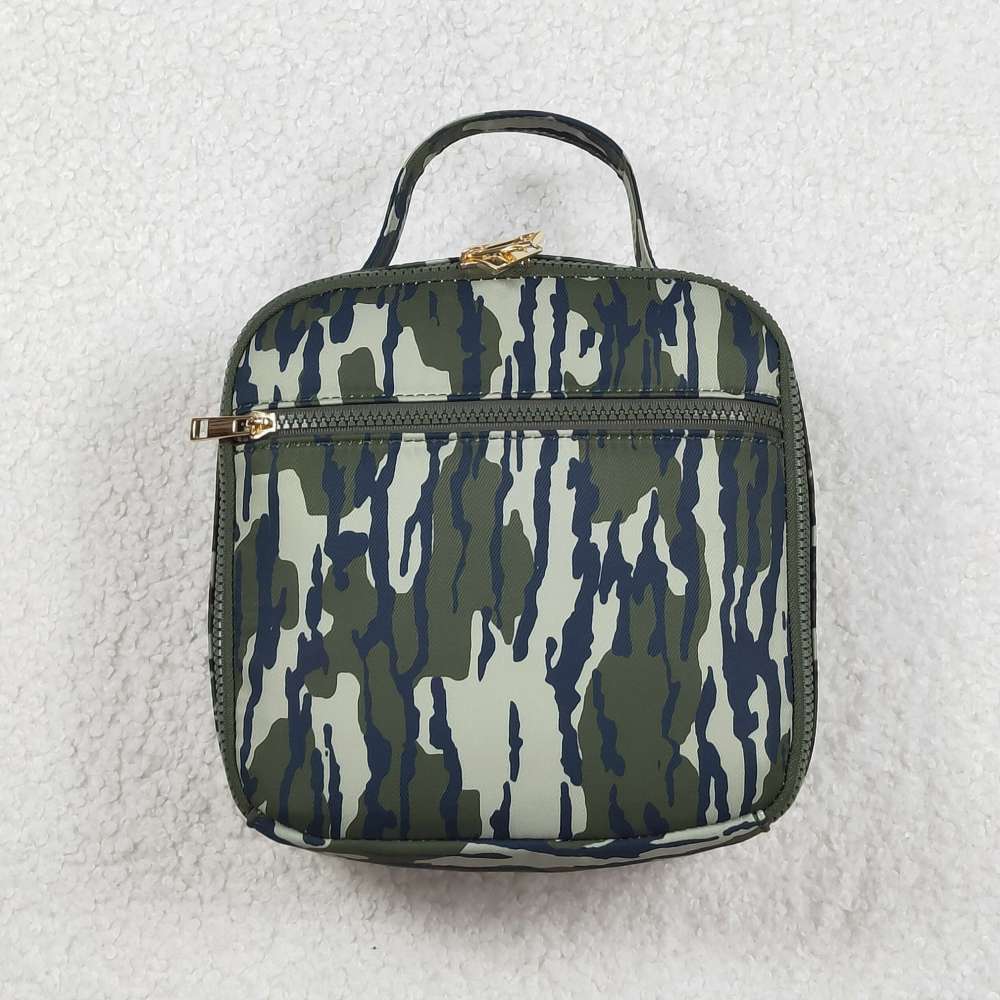 BA0228 CAMO Green zipper lunch box