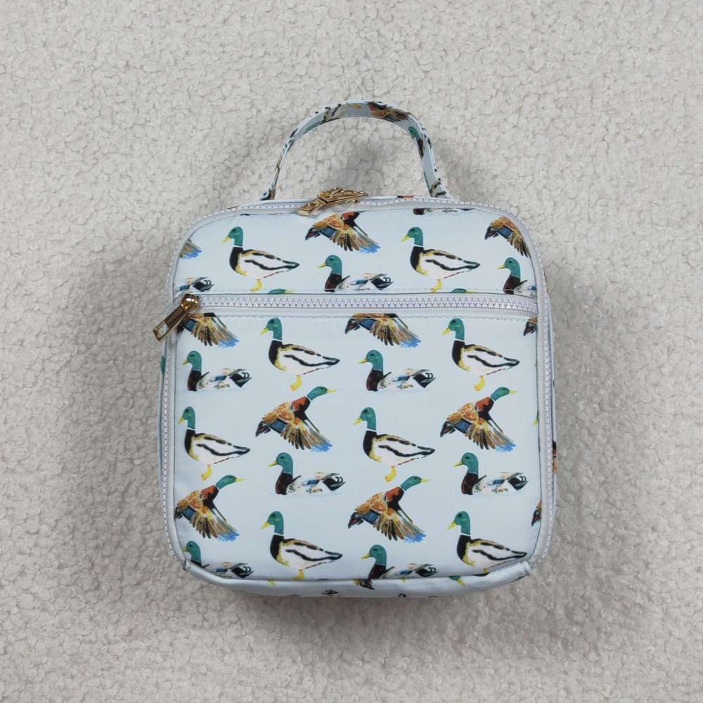 BA0276 Blue duck zipper lunch box