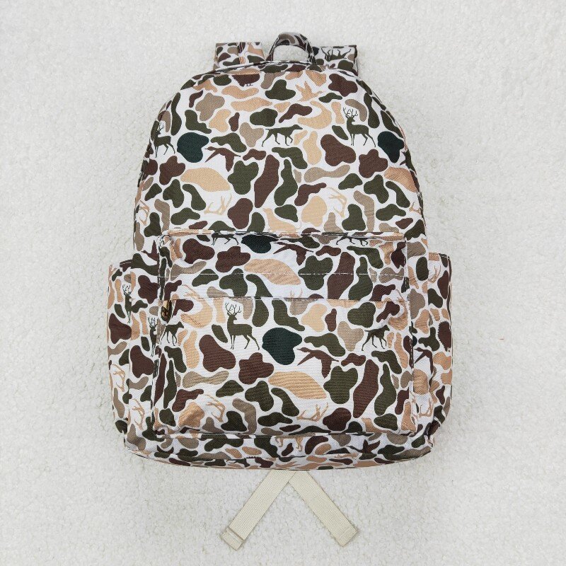 BA0288 US Warhouse camo Deer turkey hunting kids zipper backpack