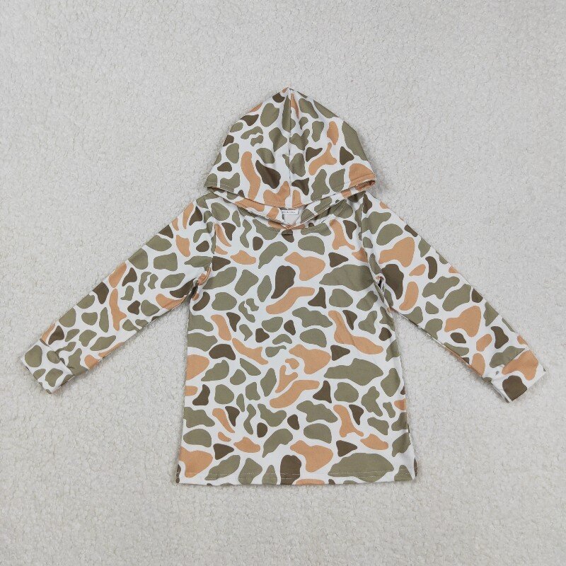 US Warhouse RTS BT1313 CAMO Green hoodie long sleeve boy pullover