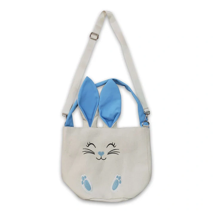 BA0030 Blue easter rabbit baby boy bag