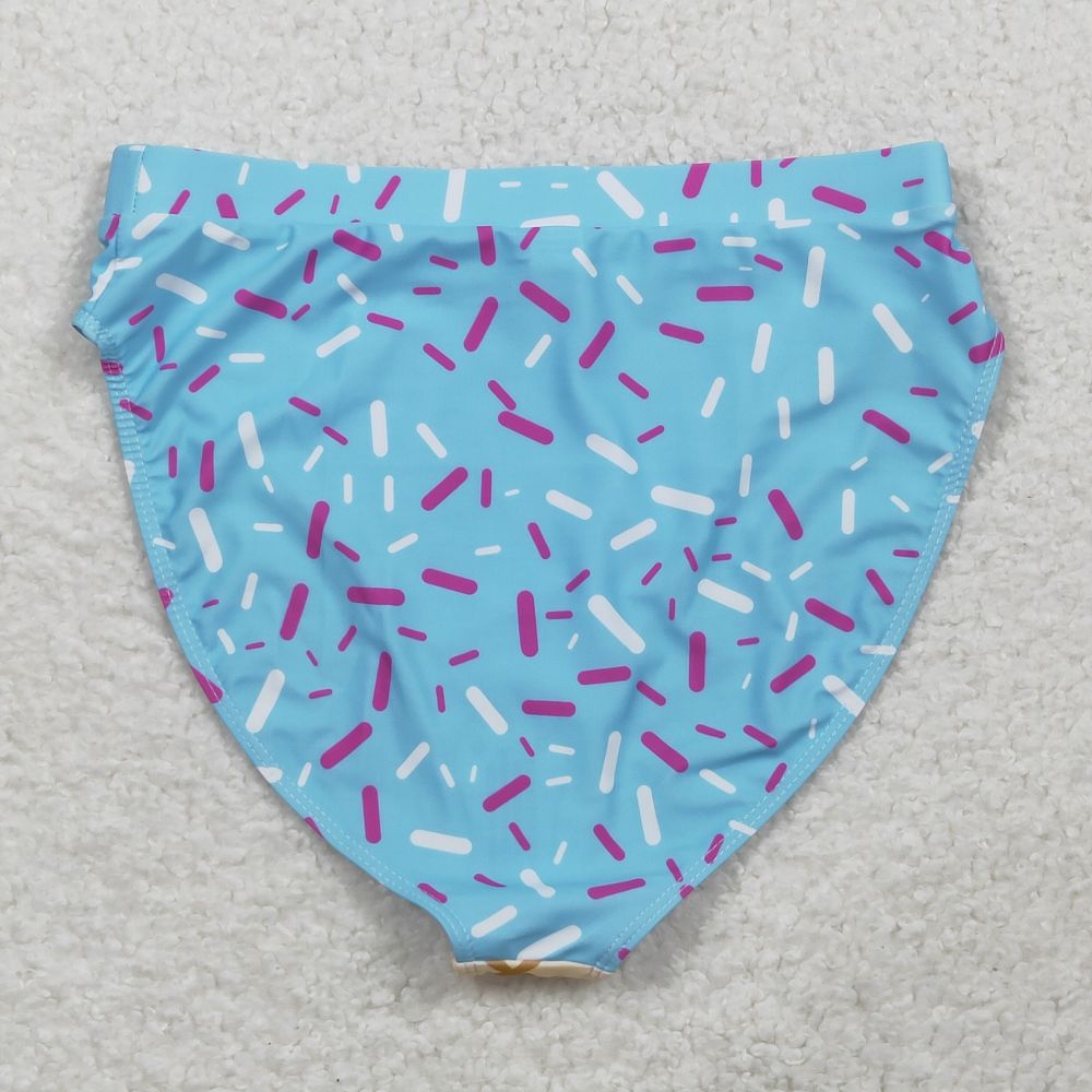 S0576 rts adult women blue ice scream sprinkle print summer bottom