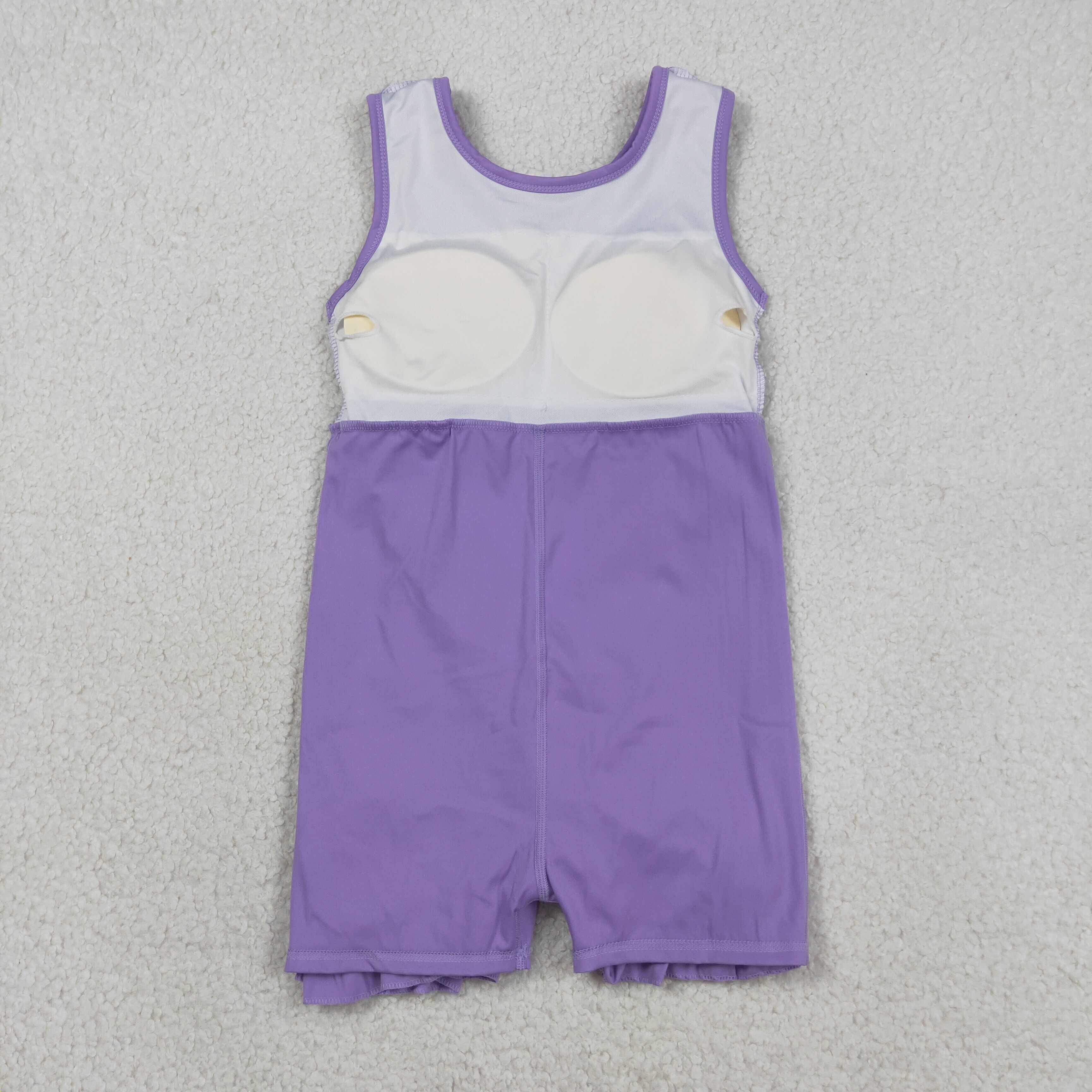 GSD3036 RTS Purple solid yoga sleeveless dress