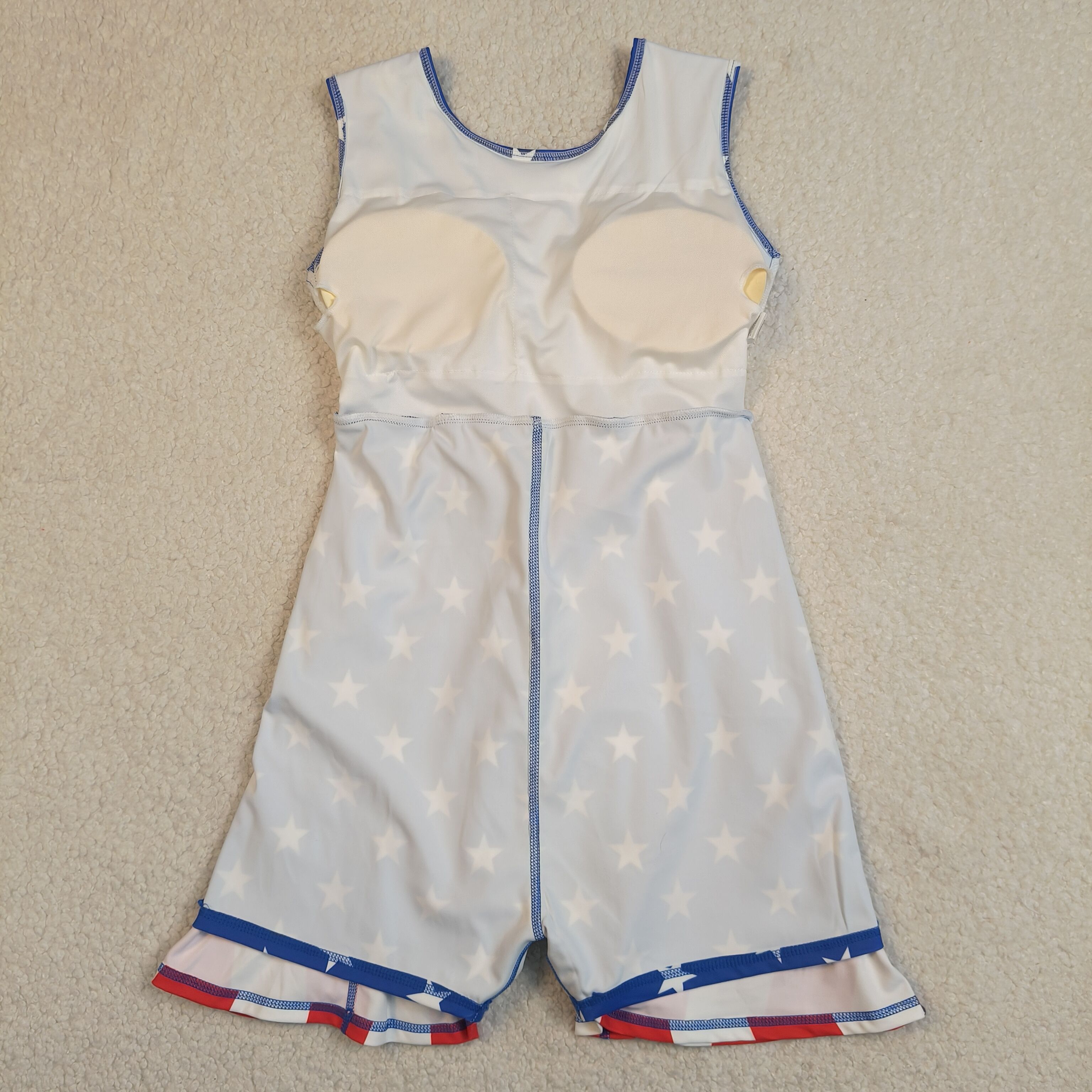 GSD3813 RTS 4th of july stars active girl yoga dress