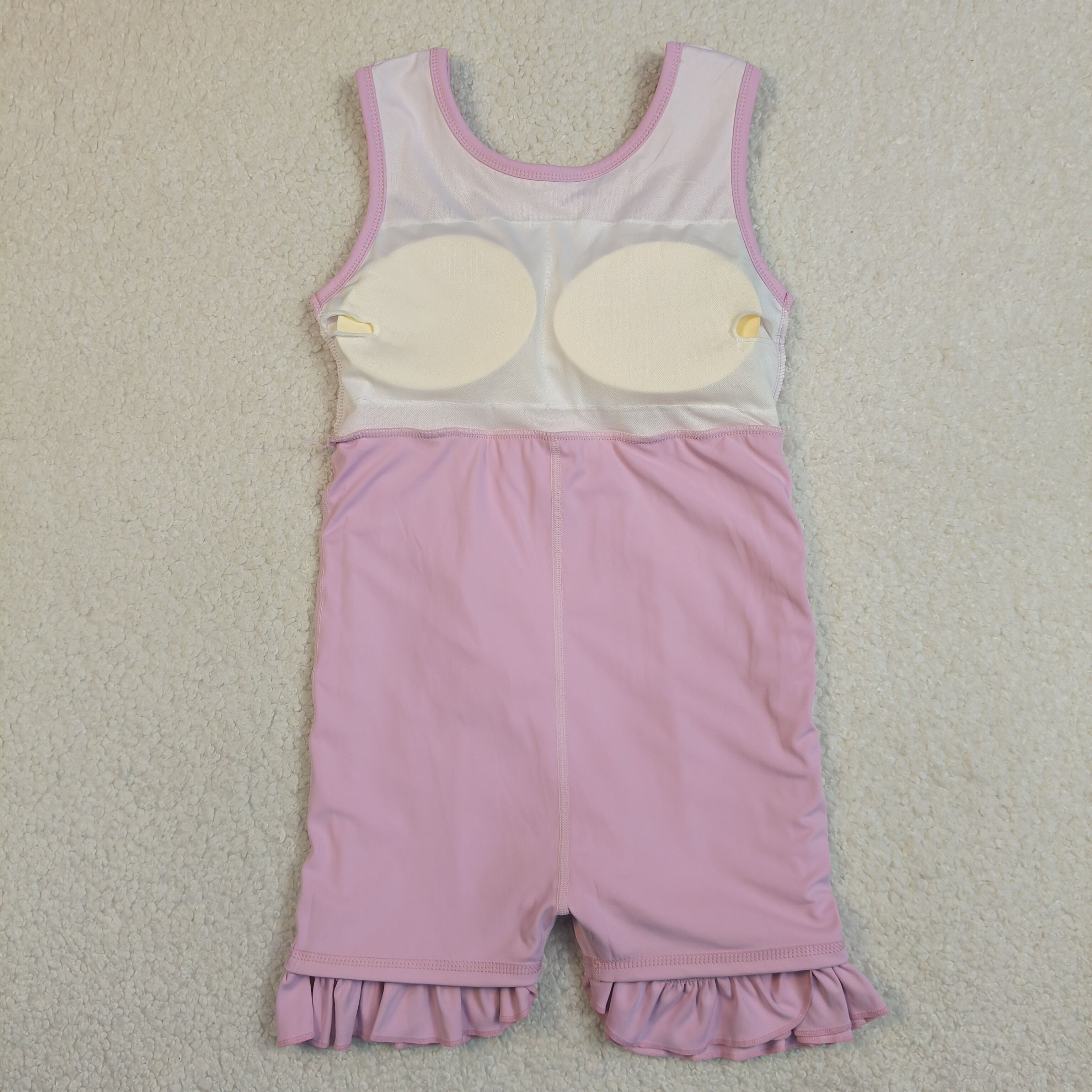 GSD3034 RTS pink  purple Solid bow active girl yoga dress