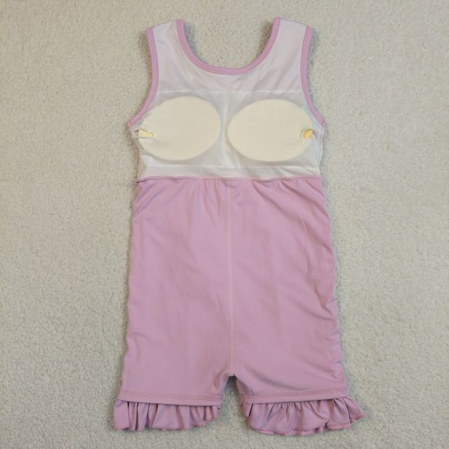 GSD3034 RTS pink  purple Solid bow active girl yoga dress