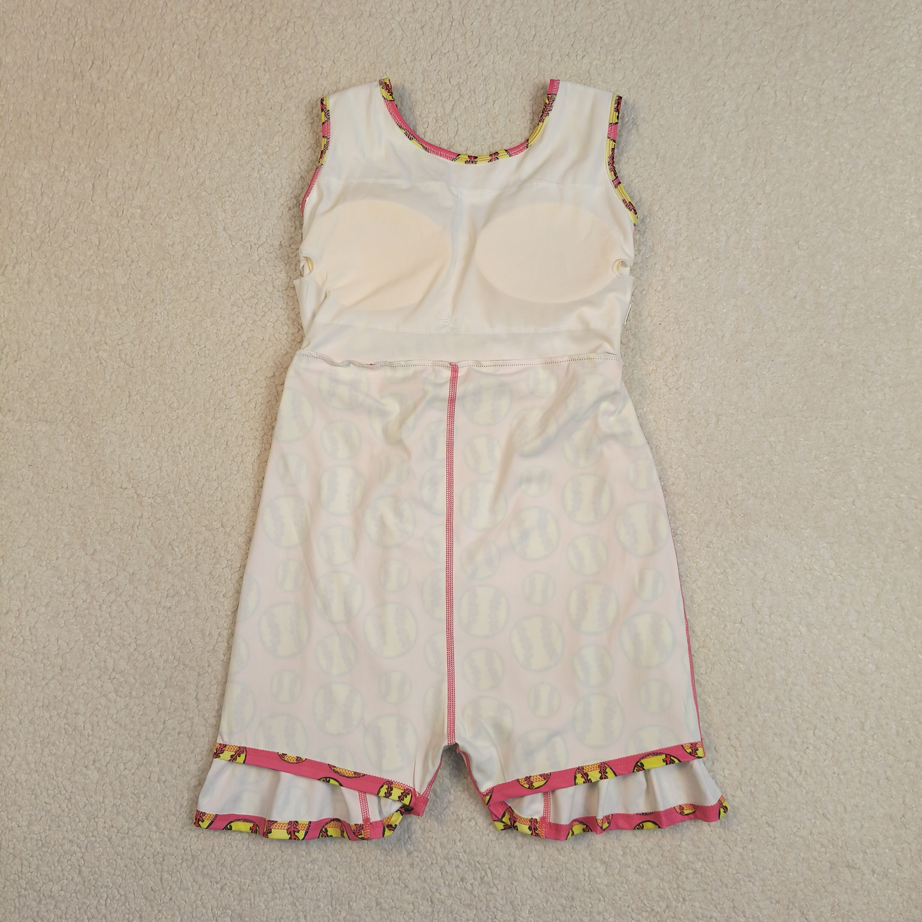 GSD3800 RTS hot pink softball active girl yoga dress