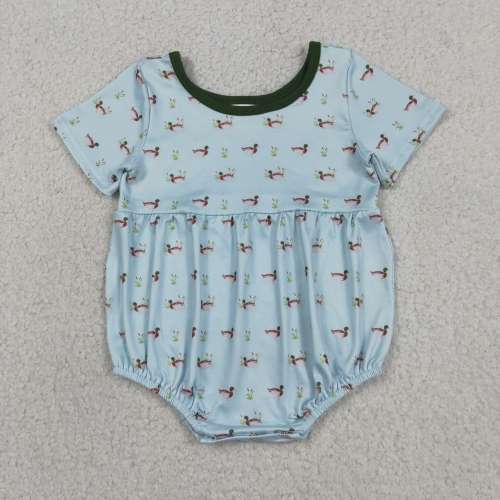 SR3999 Baby Blue duck summer Rompers
