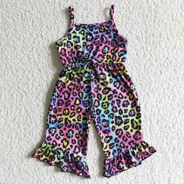 A7-3 COLORFUL Leopard print sleeveless jumpsuit