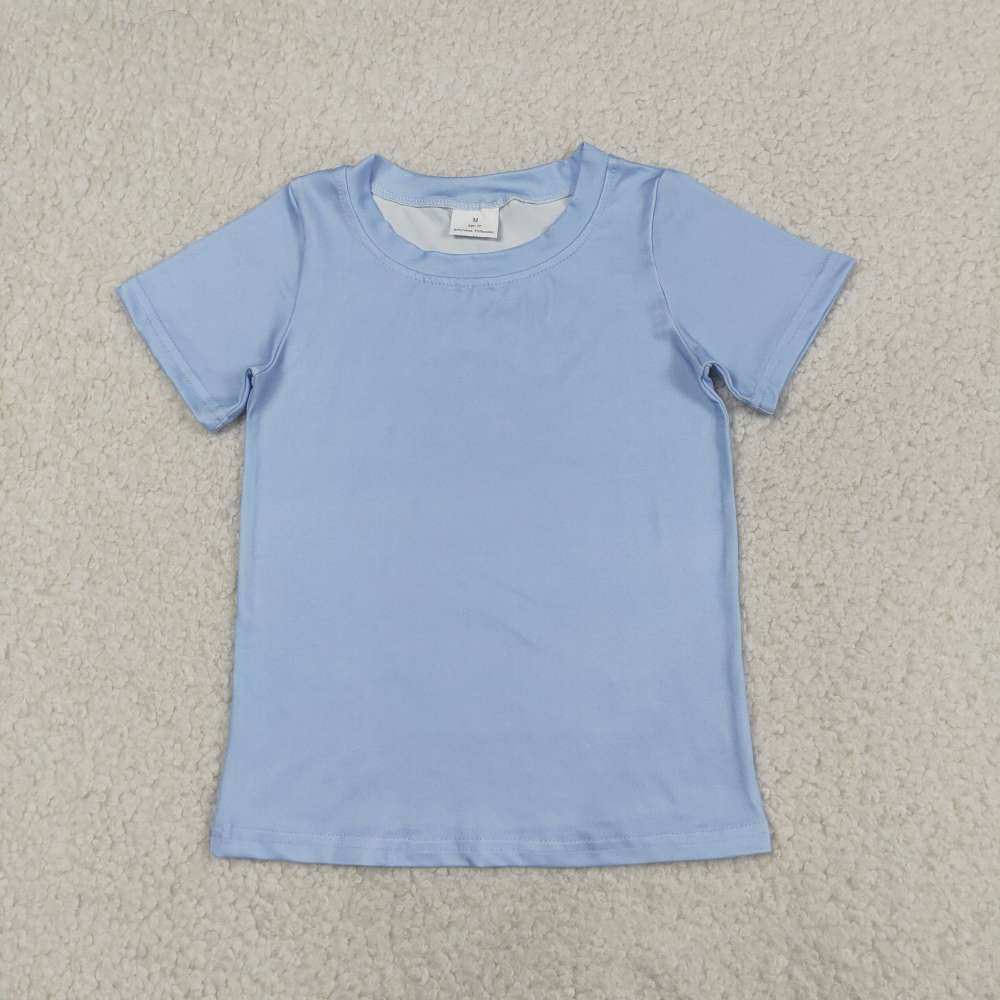 BT1765  RTS Blue PUPPY print short sleeve boy t-shirt