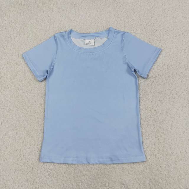 BT1765  RTS Blue PUPPY print short sleeve boy t-shirt