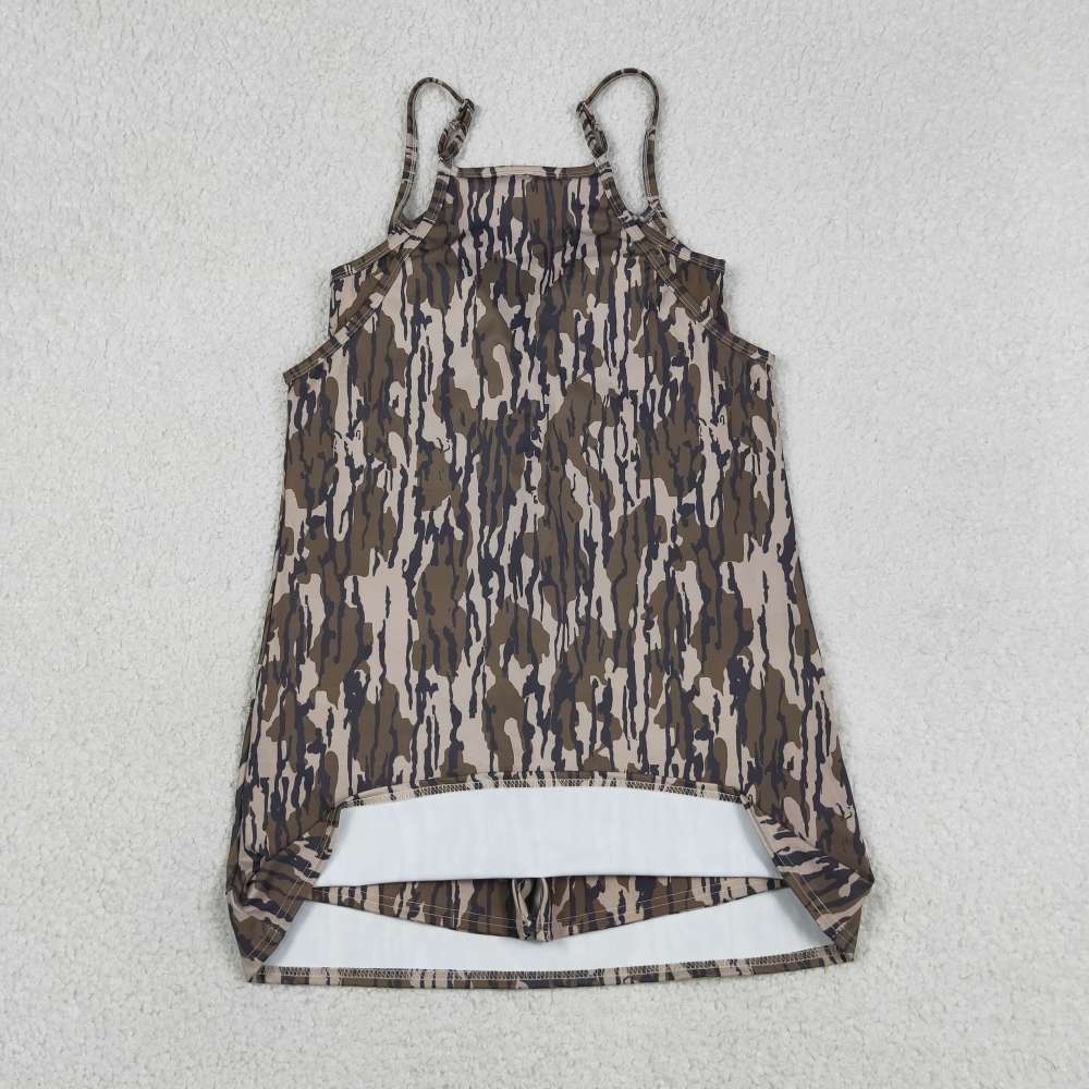 GSD2744  Adult women OLIVE camo dress