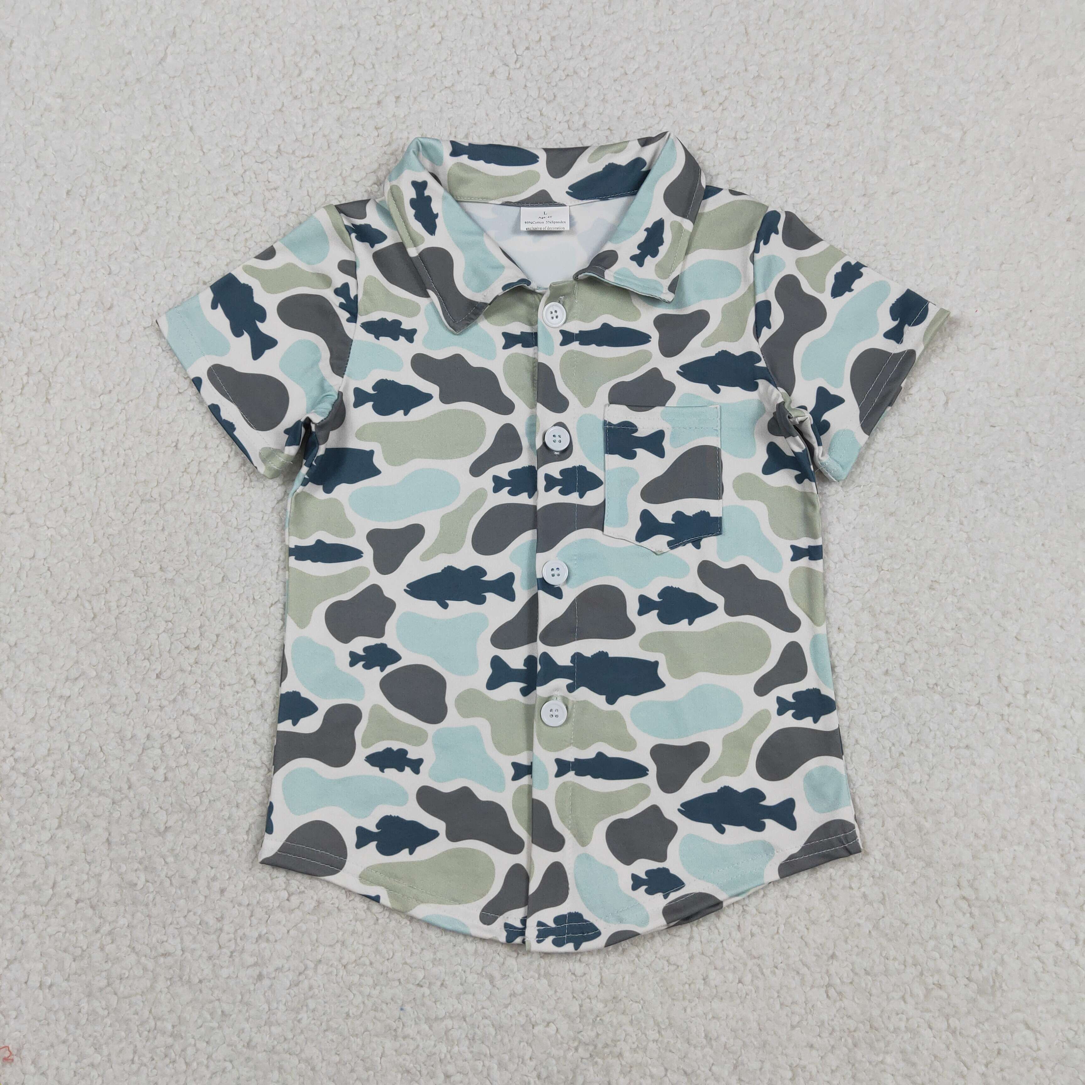 BT1787  RTS shark leopard Print short sleeve boy t-shirt