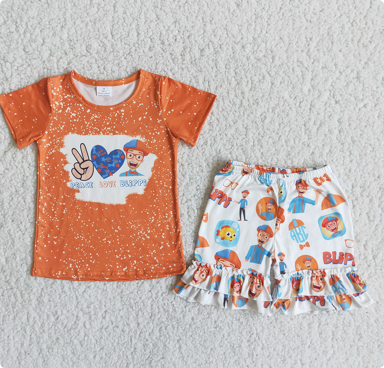 C15-25 Orange Glasses Set for Boys and Girls
