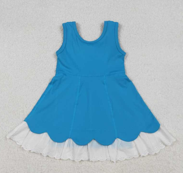 S0552  RTS Black solid print active girl yoga dress