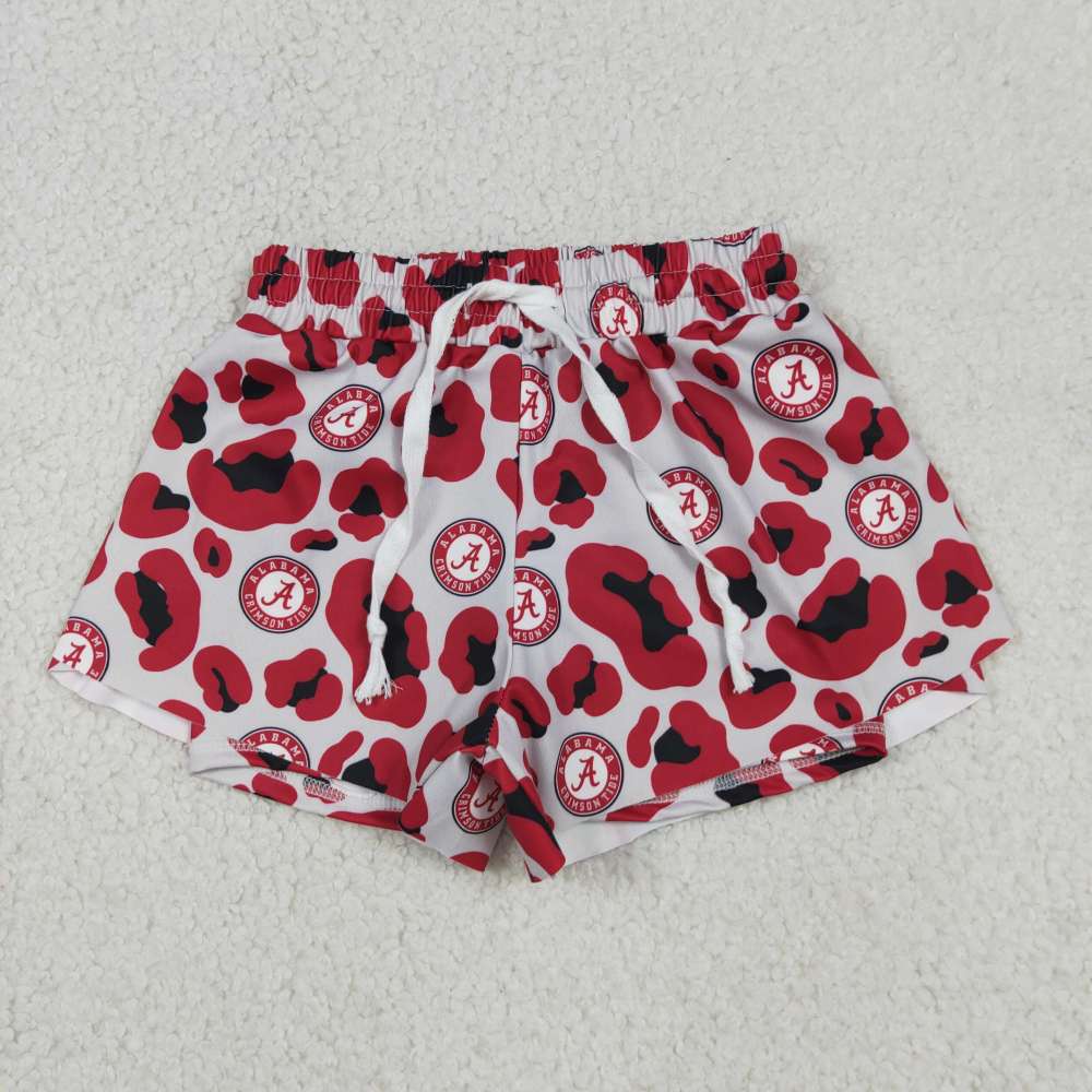 SS0817 Red team A leopard prints girl shorts