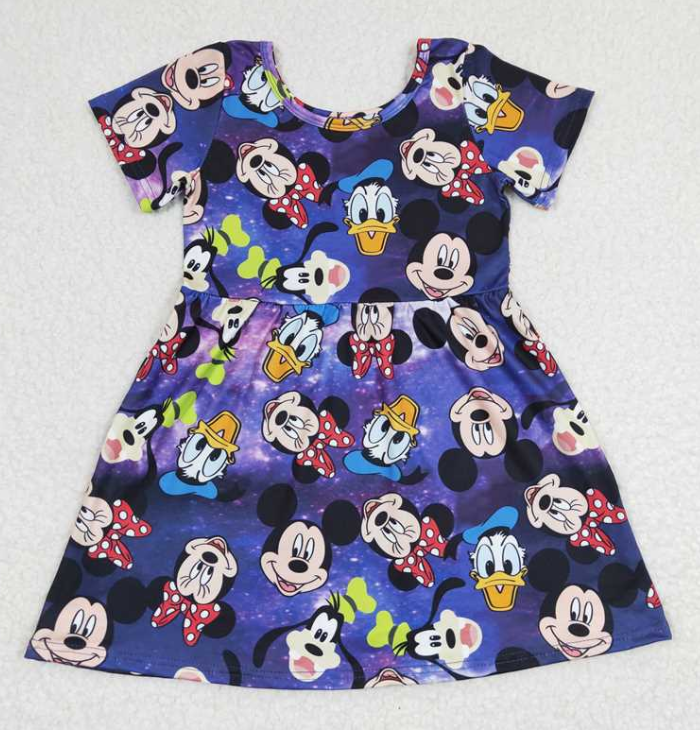 GSD0244 RTS  Cartoon mouse girl  summer dress