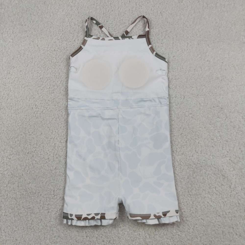 GSD4117  RTS camo deer  girl  summer athletic yoga dress