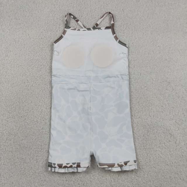 GSD4117  RTS camo deer  girl  summer athletic yoga dress
