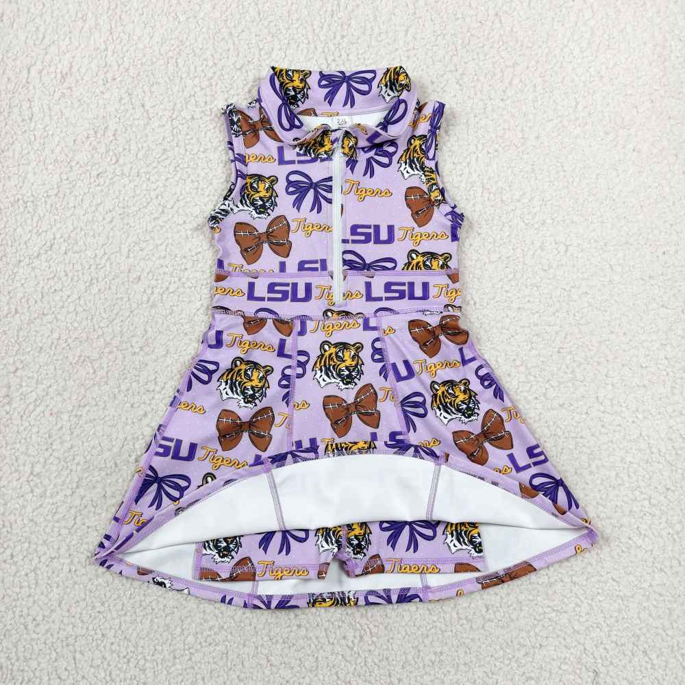 GSD3589 RTS CAMO TEAM Alligator print active girl yoga dress