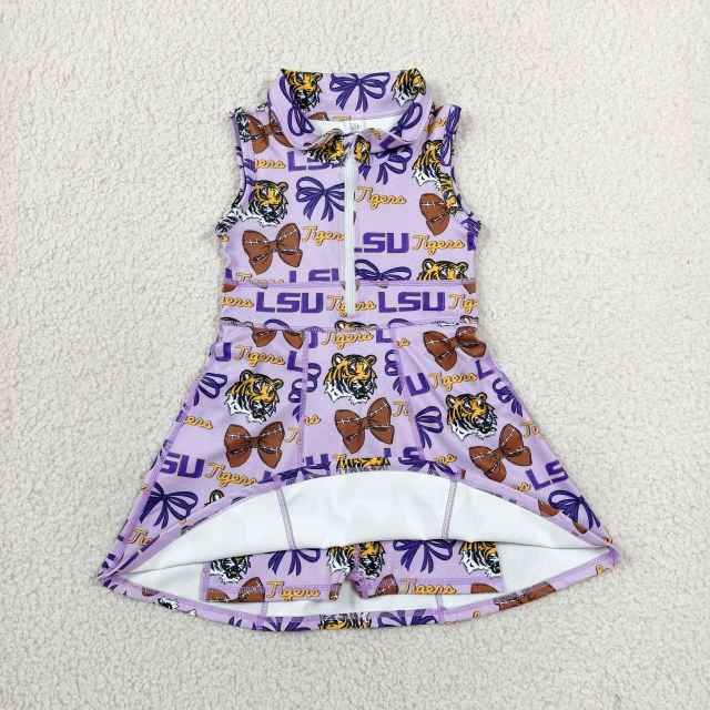 GSD3589 RTS CAMO TEAM Alligator print active girl yoga dress