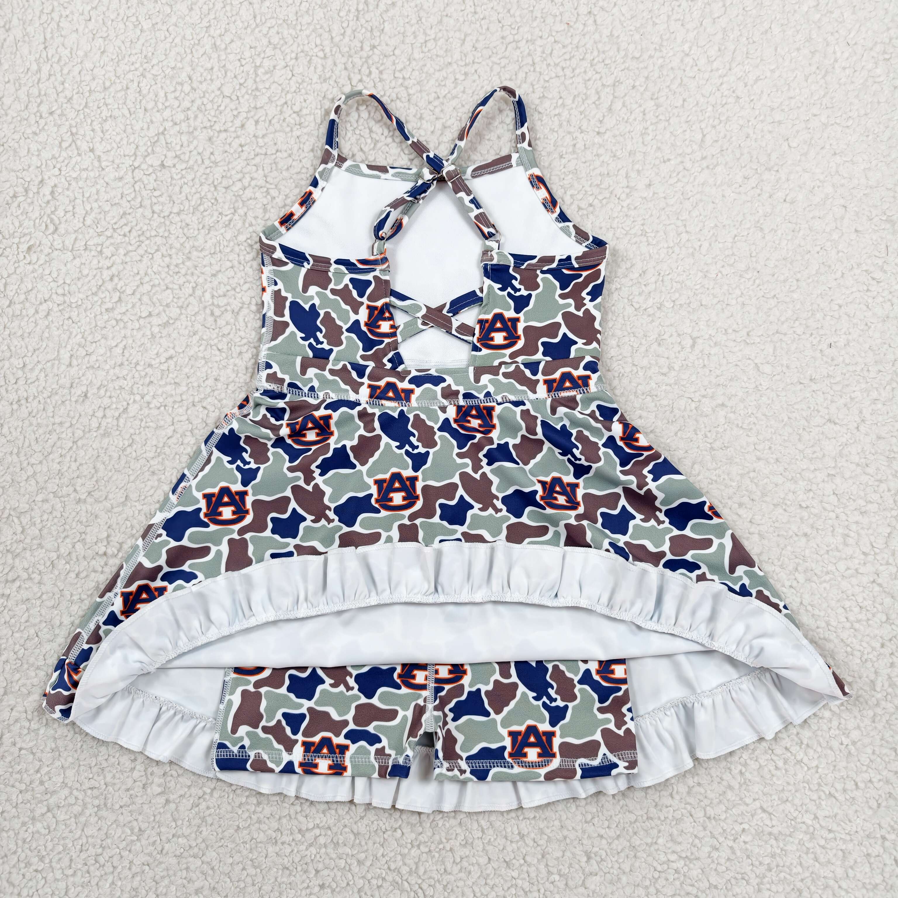 GSD3588 camo UA team Print sleeveless girl outfits