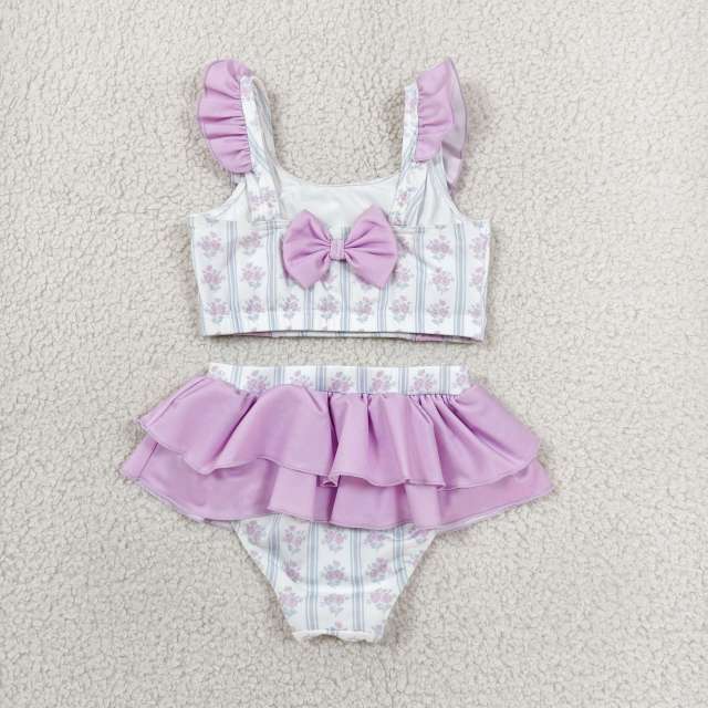 SS0038 cowleopard plaid print  sleeveless Swimwear
