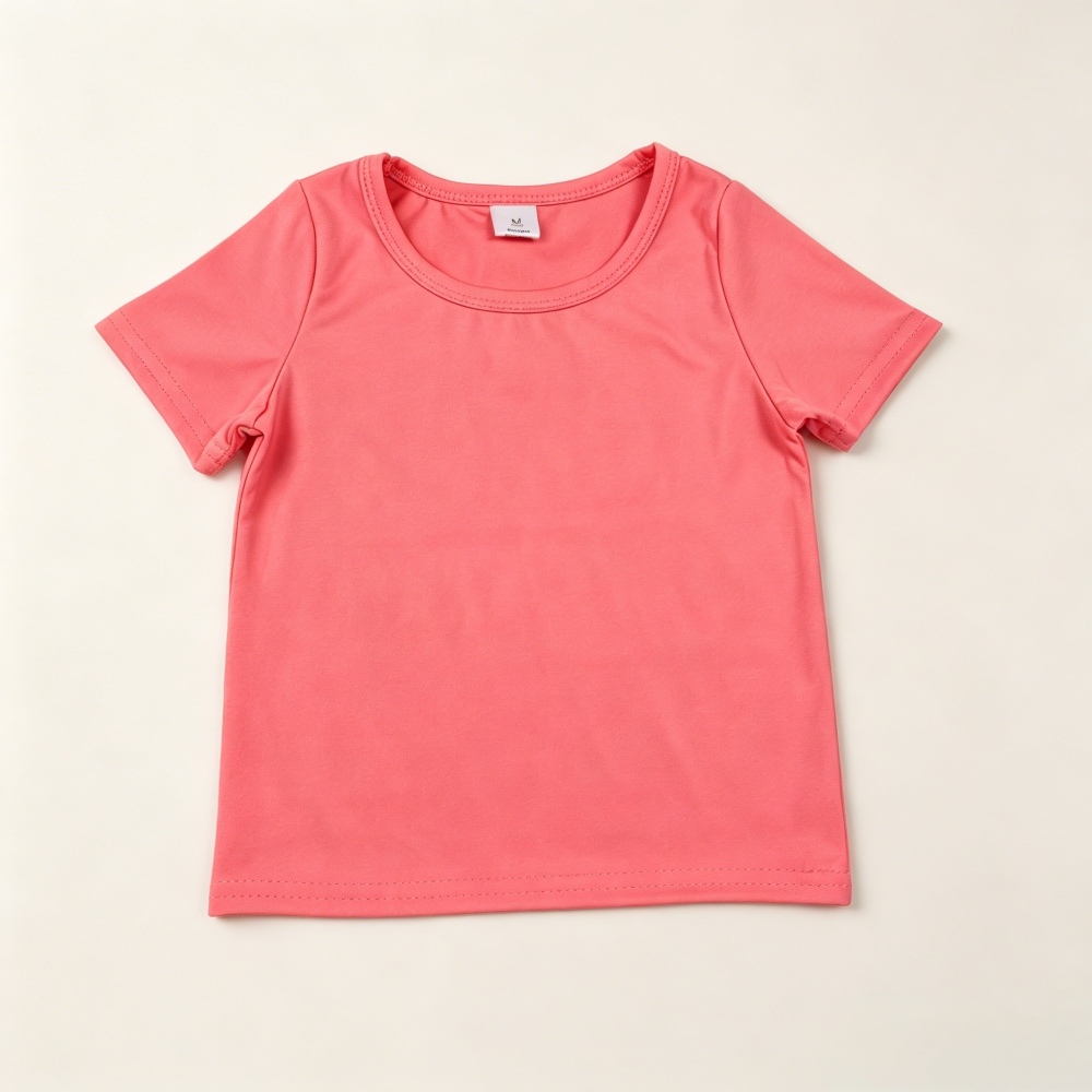 GT1641 Coraline solid Print girl short sleeve athletic yoga top