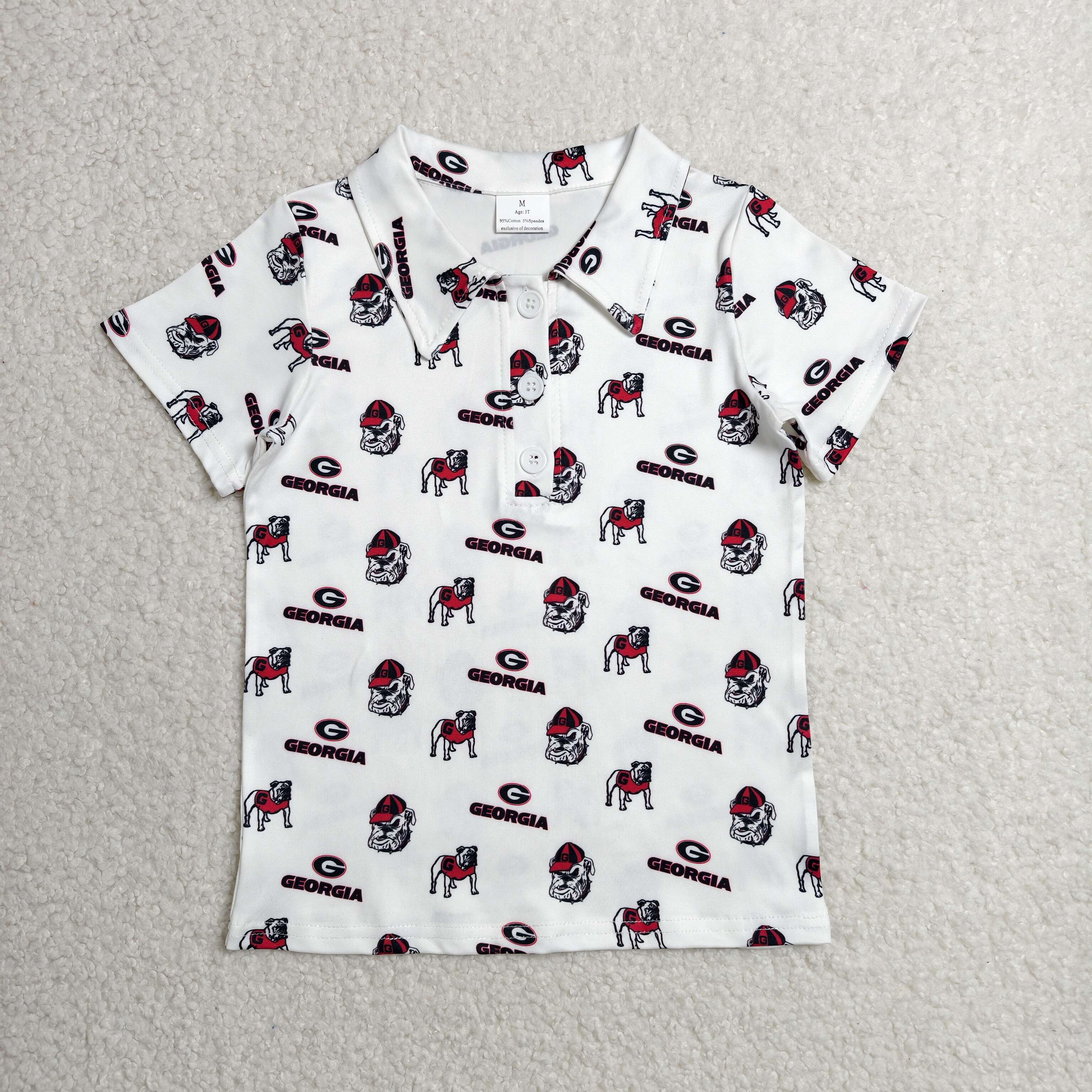 BT1756  RTS Georgia print short sleeve boy t-shirt