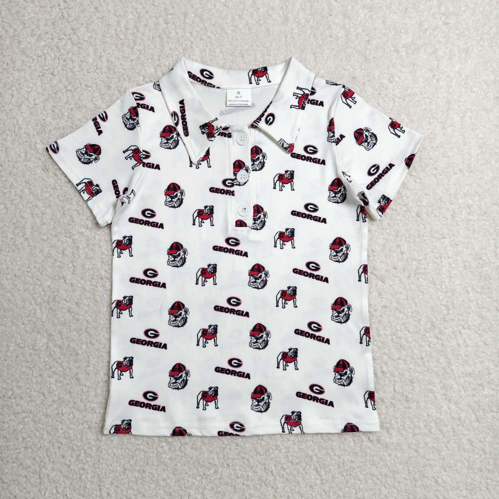 BT1756  RTS Georgia print short sleeve boy t-shirt