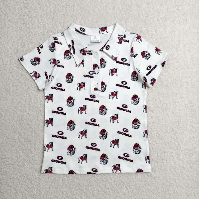 BT1756  RTS Georgia print short sleeve boy t-shirt